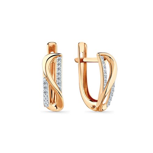 Сапфир каталог товаров Серьги из золота с фианитом