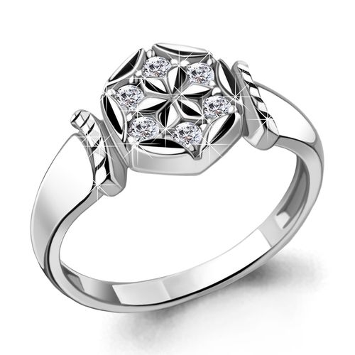 Сапфир каталог товаров Кольцо из серебра с фианитом