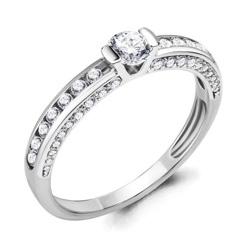 Сапфир каталог товаров Кольцо из серебра с фианитом