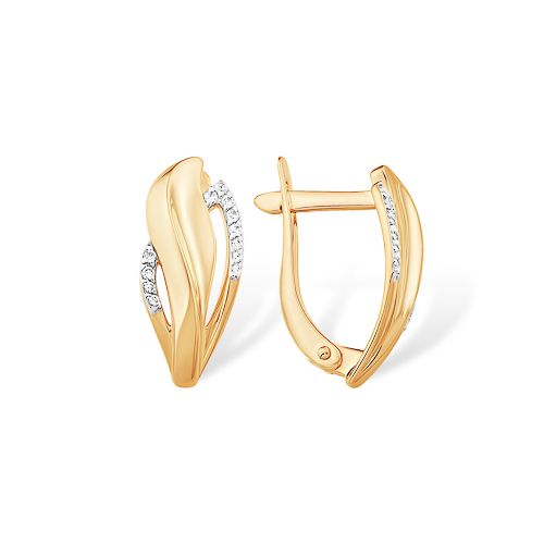 Сапфир каталог товаров Серьги из золота с фианитом