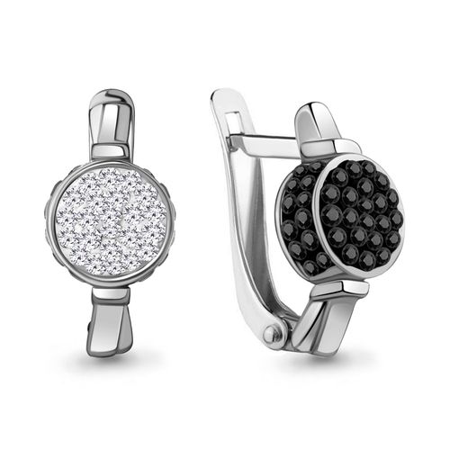 Сапфир каталог товаров Серьги из серебра с стеклом