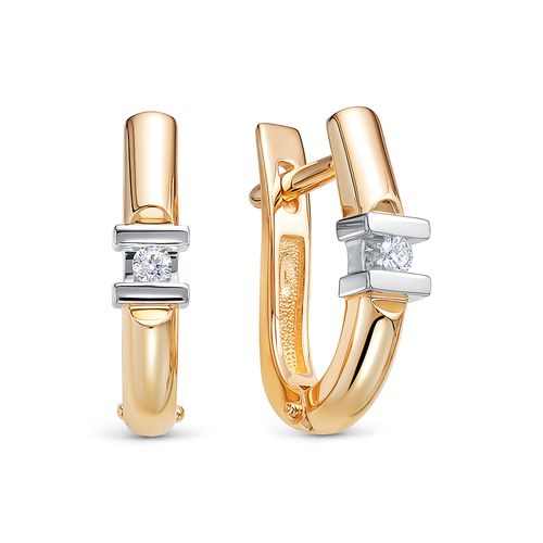 Сапфир каталог товаров Серьги из золота с бриллиантом