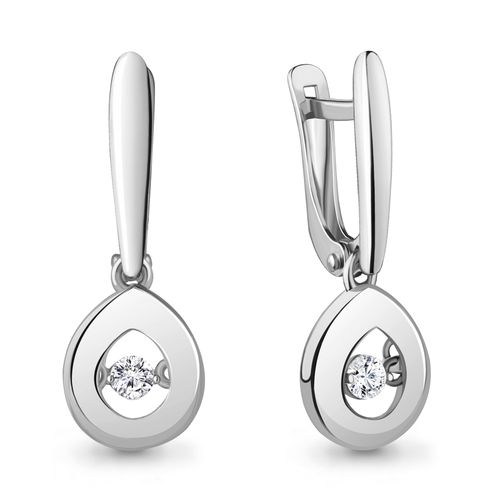 Сапфир каталог товаров Серьги из серебра с фианитом