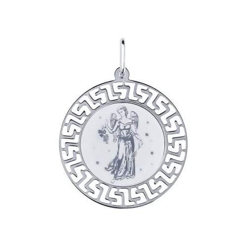 Сапфир каталог товаров Подвеска знак зодиака Дева из серебра