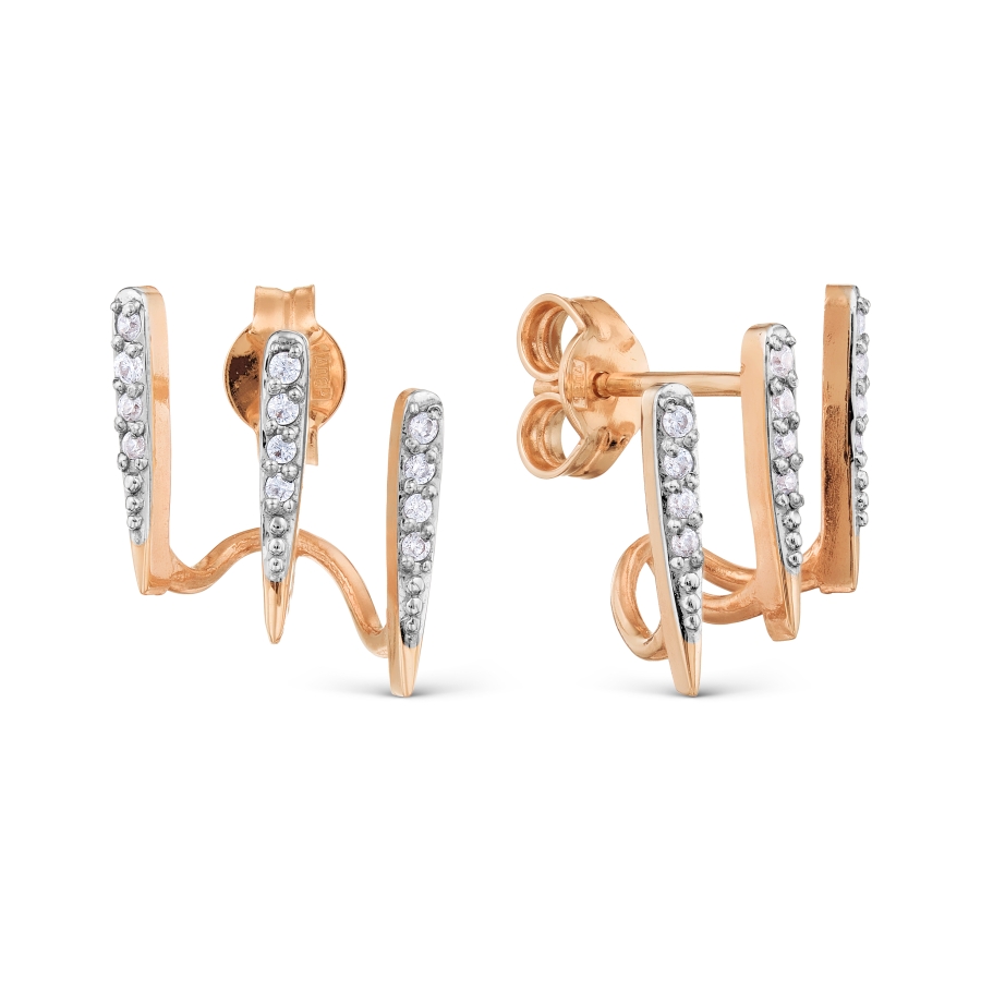 Сапфир каталог товаров Пуссеты из золота с фианитом