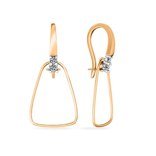 Сапфир каталог товаров Серьги из золота с фианитом