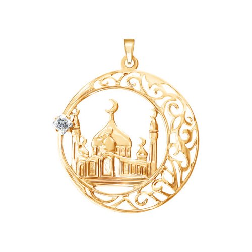 Сапфир каталог товаров Подвеска из золота с фианитом