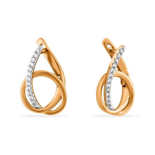 Сапфир каталог товаров Серьги из золота с фианитом