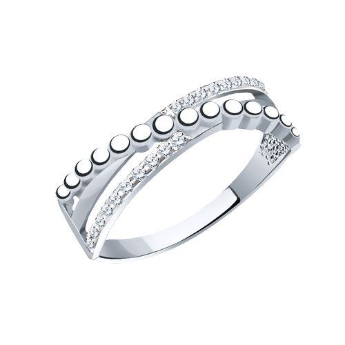 Сапфир каталог товаров Кольцо из серебра с фианитом