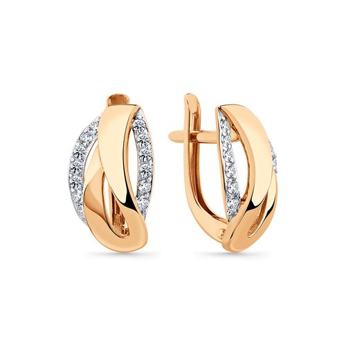 Сапфир каталог товаров Серьги из золота с фианитом