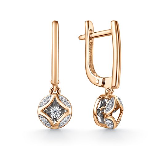 Сапфир каталог товаров Серьги из золота с бриллиантом