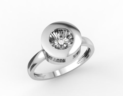 Сапфир каталог товаров Кольцо из белого золота с бриллиантом