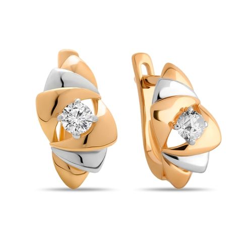 Сапфир каталог товаров Серьги из золота с фианитом