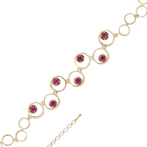 Сапфир каталог товаров Браслет женский из золота с родолитом Сапфир каталог товаров Браслет женский из золота с родолитом