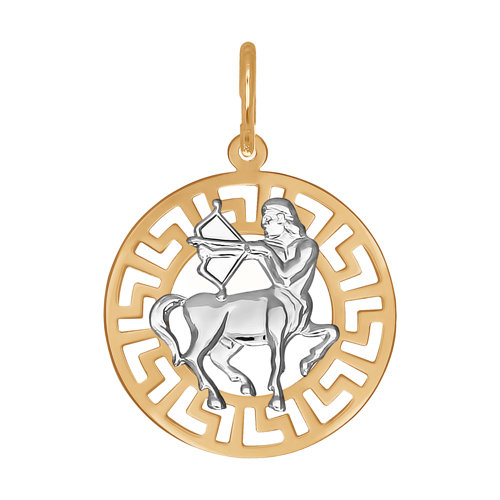 Сапфир каталог товаров Подвеска знак зодиака Стрелец из золота