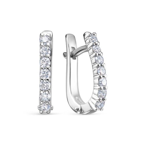 Сапфир каталог товаров Серьги из белого золота с бриллиантом