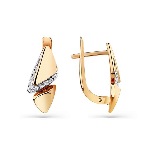 Сапфир каталог товаров Серьги из золота с фианитом