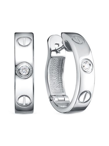 Сапфир каталог товаров Серьги из белого золота с бриллиантом