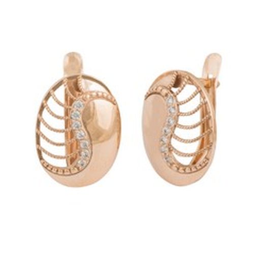 Сапфир каталог товаров Серьги из золота с фианитом