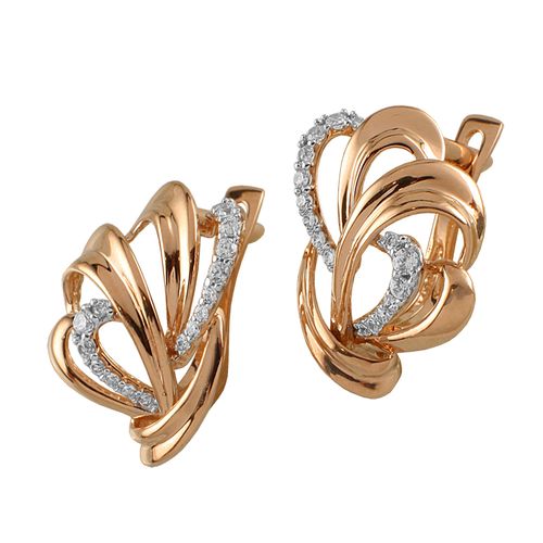 Сапфир каталог товаров Серьги из золота с фианитом