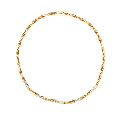 Сапфир каталог товаров Колье из золота с фианитом