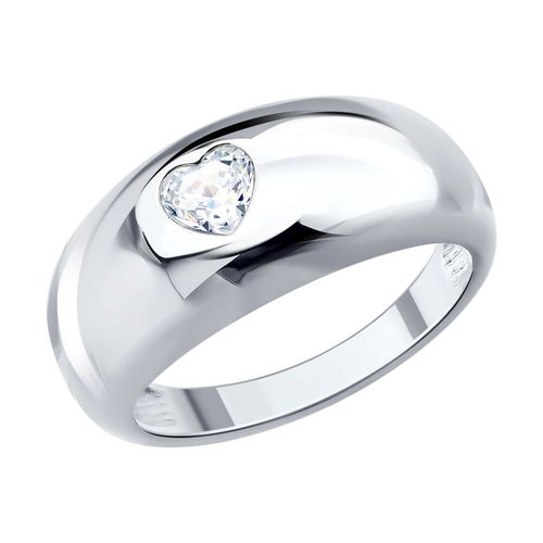 Сапфир каталог товаров Кольцо из серебра с фианитом