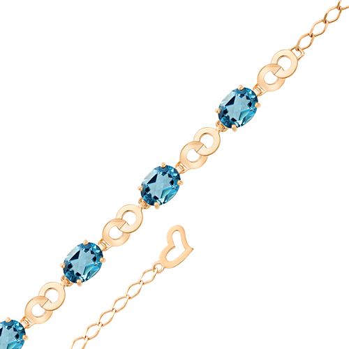 Сапфир каталог товаров Браслет женский из золота с топазом Сапфир каталог товаров Браслет женский из золота с топазом