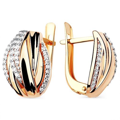 Сапфир каталог товаров Серьги из золота с фианитом