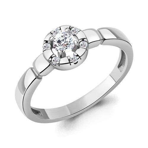 Сапфир каталог товаров Кольцо из серебра с фианитом