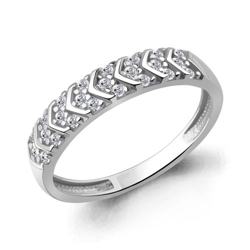 Сапфир каталог товаров Кольцо из серебра с фианитом