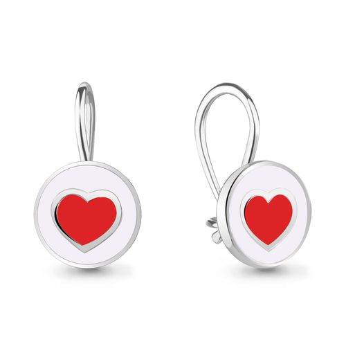 Сапфир каталог товаров Серьги детские из серебра с эмалью