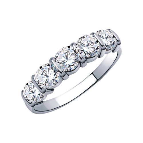 Сапфир каталог товаров Кольцо из серебра с фианитом