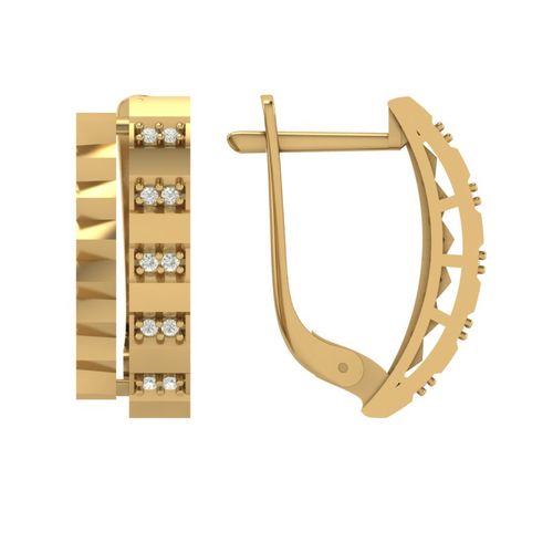 Сапфир каталог товаров Серьги из золота с фианитом