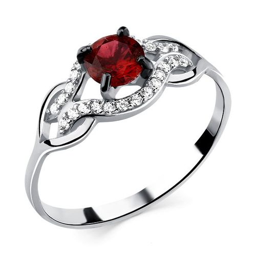 Сапфир каталог товаров Кольцо из серебра с фианитом