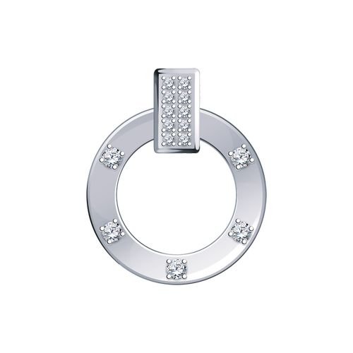 Сапфир каталог товаров Подвеска из серебра с фианитом