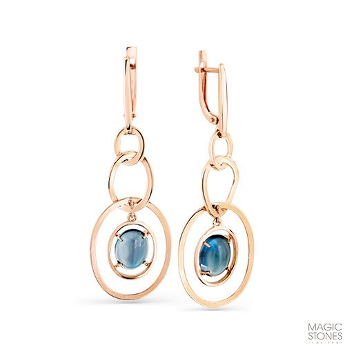 Сапфир каталог товаров Серьги из золота с топазом