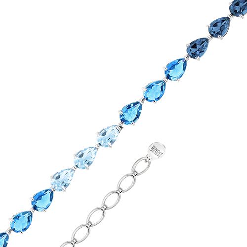 Сапфир каталог товаров Браслет женский из белого золота с топазом, топазом Сапфир каталог товаров Браслет женский из белого золота с топазом, топазом