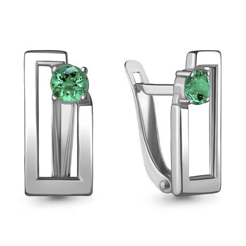 Сапфир каталог товаров Серьги из серебра с фианитом