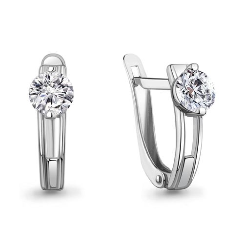 Сапфир каталог товаров Серьги из серебра с фианитом