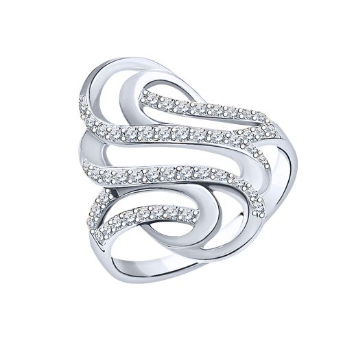 Сапфир каталог товаров Кольцо из серебра с фианитом