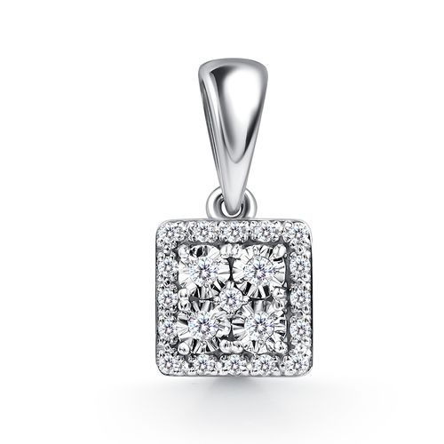 Сапфир каталог товаров Подвеска из белого золота с бриллиантом