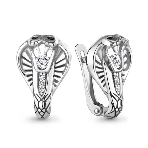 Сапфир каталог товаров Серьги из серебра с фианитом