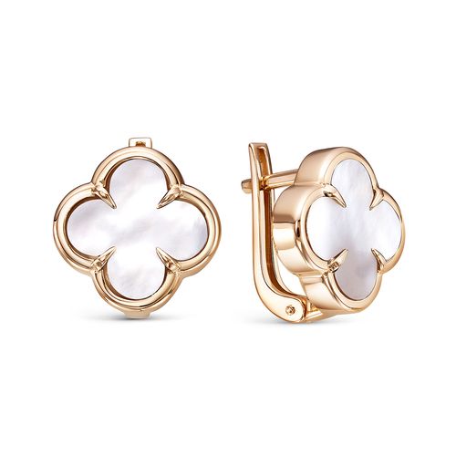 Сапфир каталог товаров Серьги из золота с перламутром