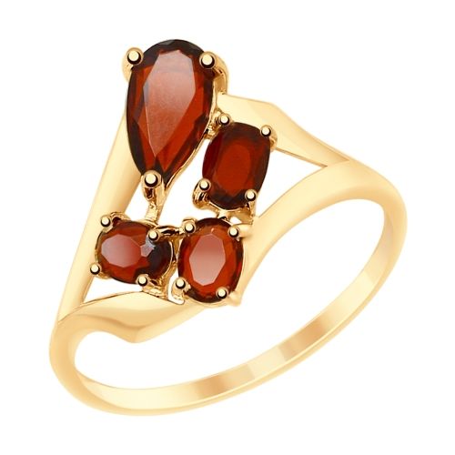 Сапфир каталог товаров Кольцо из золота с гранатом