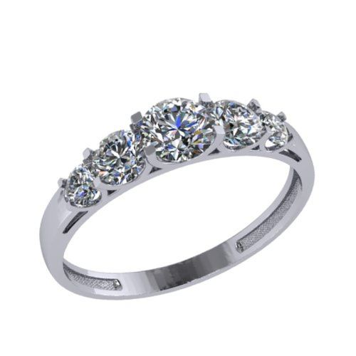 Сапфир каталог товаров Кольцо из серебра с фианитом