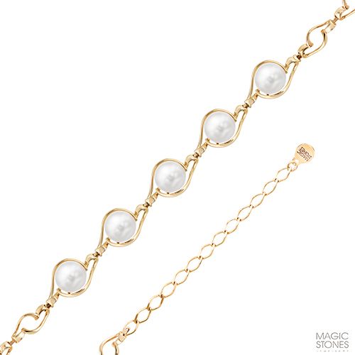 Сапфир каталог товаров Браслет женский из золота с жемчугом Сапфир каталог товаров Браслет женский из золота с жемчугом