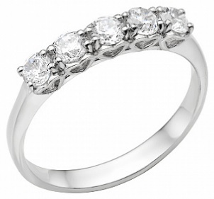 Сапфир каталог товаров Кольцо из серебра с фианитом