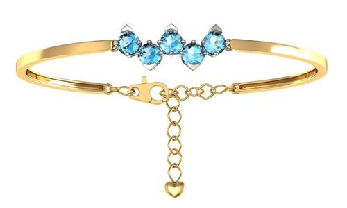 Сапфир каталог товаров Браслет женский из золота с топазом Сапфир каталог товаров Браслет женский из золота с топазом