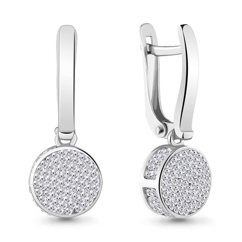 Сапфир каталог товаров Серьги из серебра с стеклом