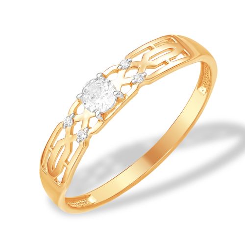 Сапфир каталог товаров Кольцо из золота с фианитом